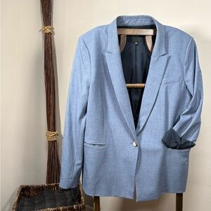 Alex Marie Heathered Blue Blazer